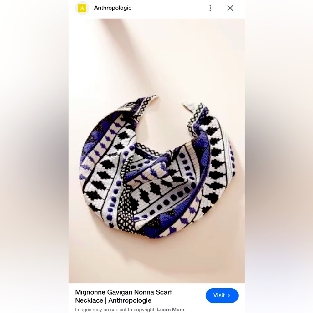 Mignonne Gavigan Nonna scarf necklace in pink